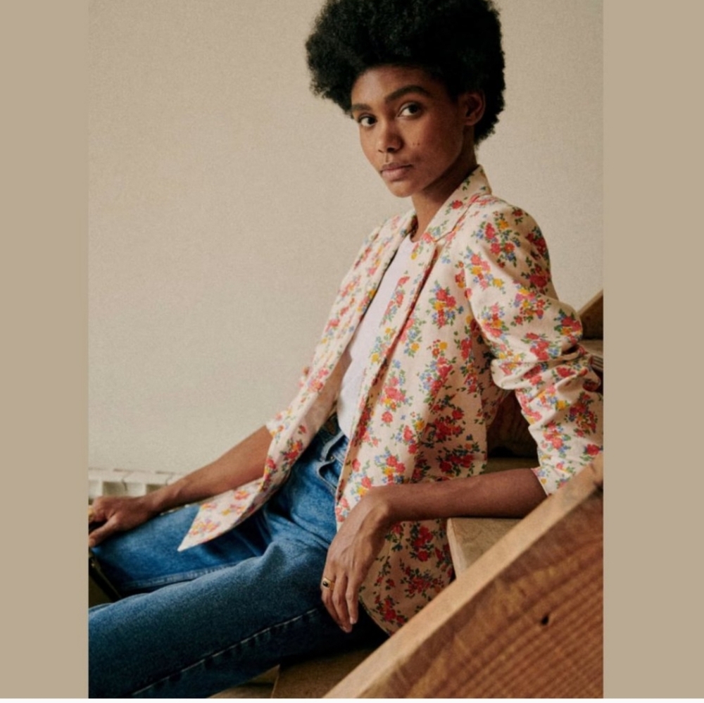 Sezane Gracie Jacket Secret Garden sz 2